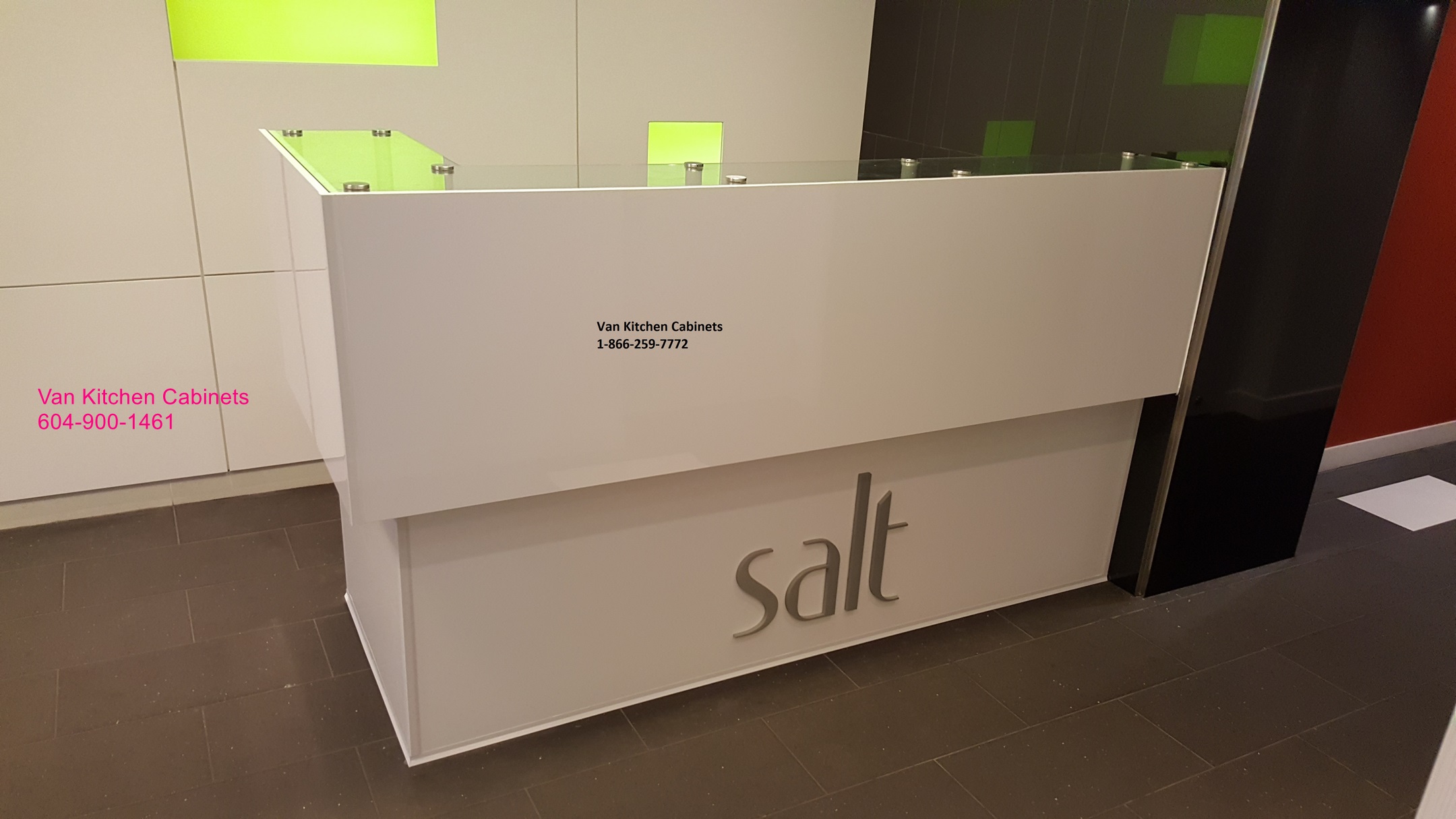 Vancouver white concierge desk SALT